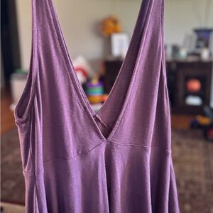 Purple V-Neck tank